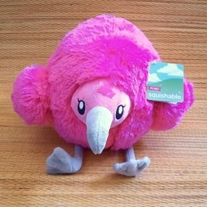 Squishable Mini Fluffy Flamingo, Plush Stuffed Animal-NEW WITH TAG